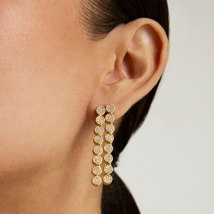 Mirabeau Pavé Statement Drop Earrings