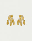 Dauphine Pavé Hoop Earrings