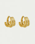 Dauphine Pavé Hoop Earrings