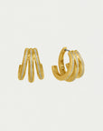 Dauphine Pavé Hoop Earrings