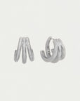 Dauphine Pavé Hoop Earrings