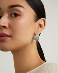 Dauphine Pavé Hoop Earrings