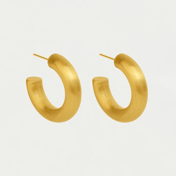 Thick Small Dune Hoops