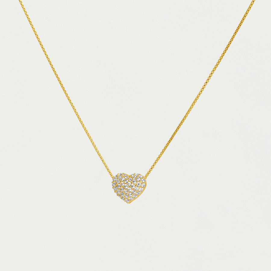 Petit Pavé Heart Pendant